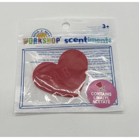 Build A Bear Scent Disk Rose Heart Shaped Limited Released Sealed New - Picture 1 of 2